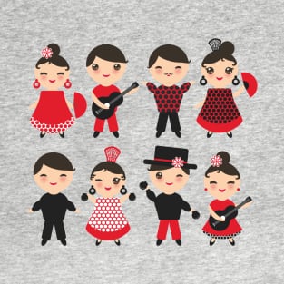 Spanish Flamenco Dancer (6) T-Shirt